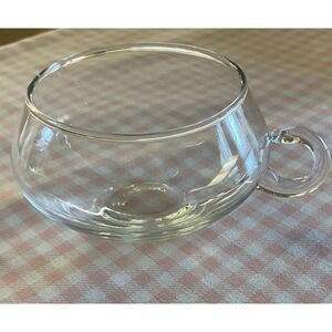 Riekes Crisa Moderno Glass Punch Cups 7oz Set of 5 MCM Mid Century Modern Style